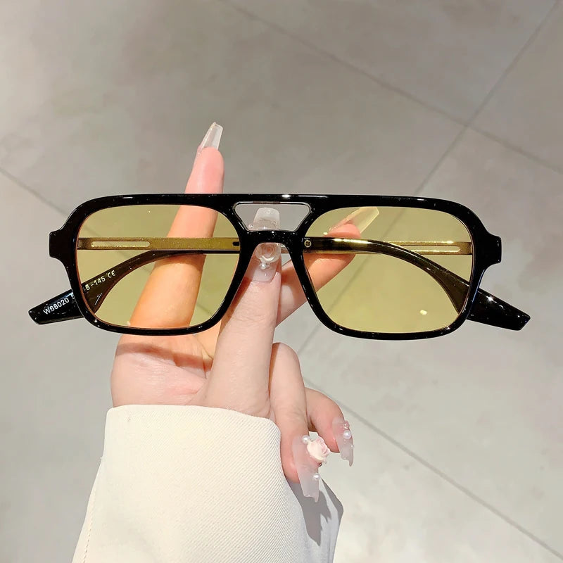 Square Sunglasses with UV400 Protection Frames