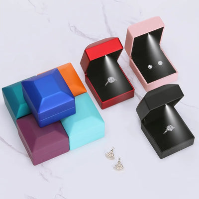 LED Ring Box for Engagement Proposals and Gifts Premium - WO2MEN