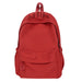 Large Capacity Everyday Backpack With Multiple Pockets - Red