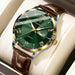 Watch Classic Roman Quartz Dial Strap Prestige Limited - Gold Green