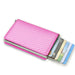 RFID Shield Cardholder Wallet for Slim Card Security - Carbon Pink