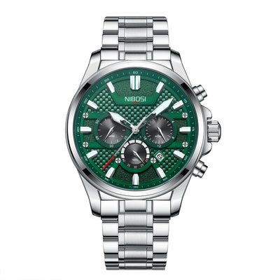 Mens Chronograph Wristwatch with Date Display Function