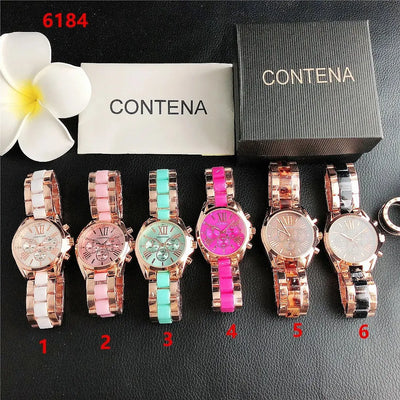 Elegant Chronograph Bracelet Timepiece With Roman Dial