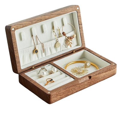 Jewelry Storage Box with Compartments Travel Case