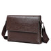 Shoulder Bag for Business Travel with Crossbody Strap - Coffee Coloured