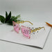 Oversized Square Sunglasses UV400 Protection Retro - Clear Pink