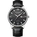 Automatic Mechanical Wristwatch with Calendar Display - Black Leather