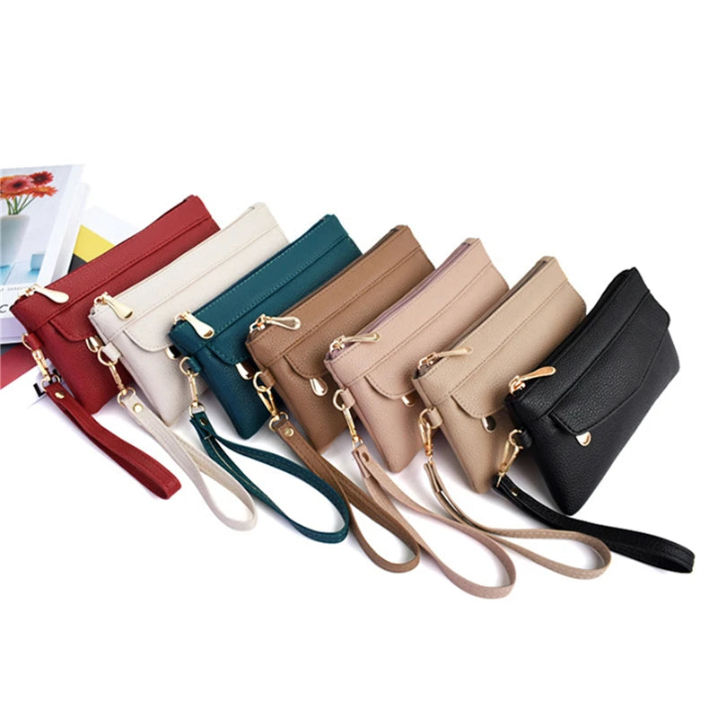 Long Design Wallet with Zipper Pocket Card Holder