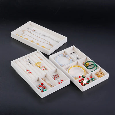 Flocking Jewelry Box Organizer Tray for Jewelry Storage - WO2MEN