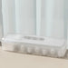 Covered Desk Cable Organizer Box for Charger Cables - White
