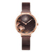 Ginkgo Bloom Watch with Floral Dial Accents Graceful - Coffee