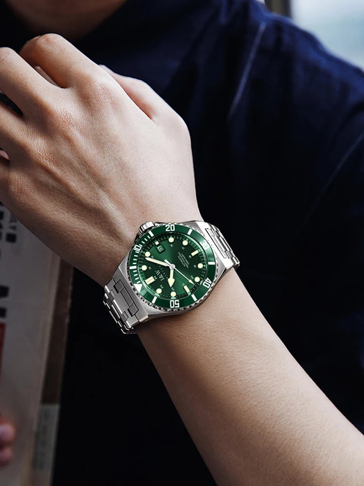 Automatic Diver Watch 300M Water Resistant Luminous