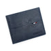Slim Wallet with Card Slots And Photo Holder Compact - Blue