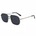 Pilot Sunglasses Double Bridge Metal Frame Classic - Sliver Black