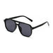 Square Frame Sunglasses UV400 Lenses for Adults - Black
