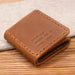 Trifold Wallet Vintage Style Compact Everyday - Brown