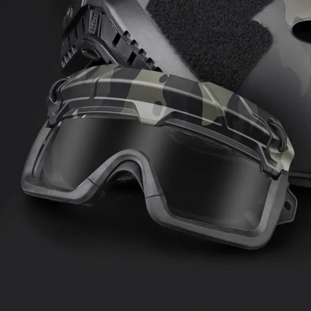 Tactical Goggles with Helmet Mode And Head Mode