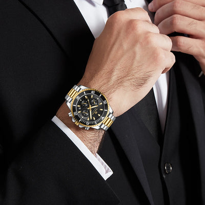 Multifunctional Quartz Watch Chronograph with Calendar