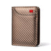 Minimalist Vertical Card Wallet for Everyday Essentials - Carbon Brown