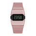LED Digital Wristwatch Stopwatch Shock Resistant - Pink