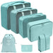 Premium Travel Organizer Cube Set for Seamless Packing - Lake Blue