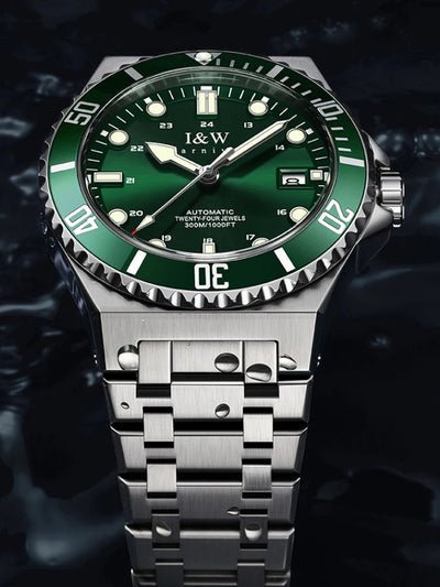 Automatic Diver Watch 300M Water Resistant Luminous