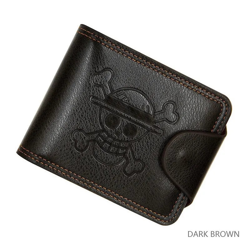 Wallet Bifold Skull Embossed with Card Slots Compact - WO2MEN