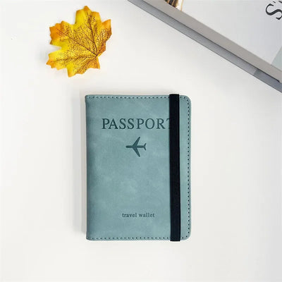 Passport Card Organizer With RFID Shielding Wallet Plus