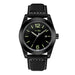 Classic Round Dial Quartz Watch With Date Window - All Black