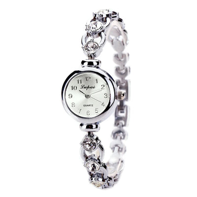 Elegant Bracelet Watch with Sparkling Link Band