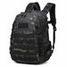 Military Tactical Backpack 35L Molle Rucksack - Black Camo