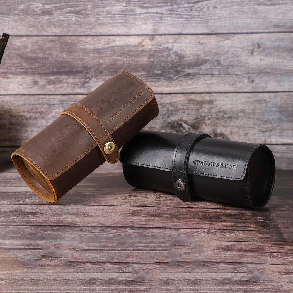 Watch Roll Box Leather Detachable Travel Case