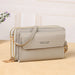 Crossbody Bag with Dual Zippered Compartments Daily - Grey