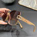 Sunglasses Structured Square Frame with Polarized UV400 - B