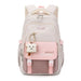 Waterproof Backpack for Kids with Front Pocket Zipper - Pink