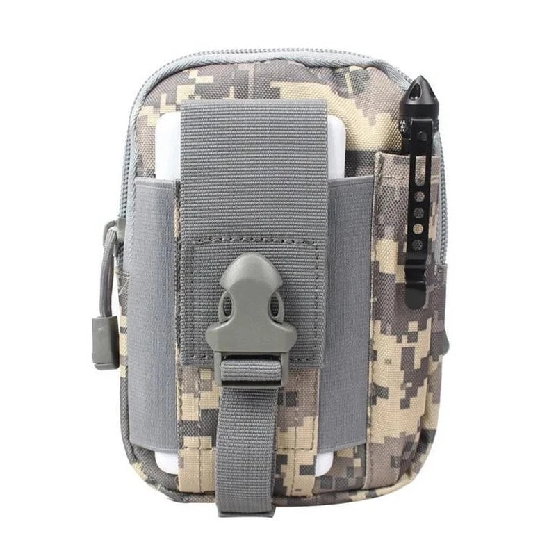 Waist Pack with Geometric Pattern and Box Shape