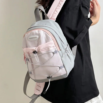 Backpack with Front Bungee Cord for Quick Access