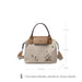 Embroidered Shoulder Bag With Convertible Strap Flair - Apricot