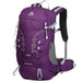 Lightweight All Weather Hiking Backpack with Rain Cover - Purple