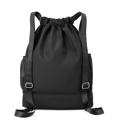 Drawstring Gym Backpack with Side Mesh Pockets