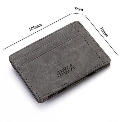 Premium Slim Card Holder Wallet With Internal Zipper