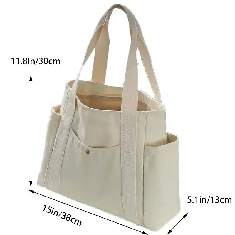 Casual Carryall Tote for Work, Study and Travel Daily