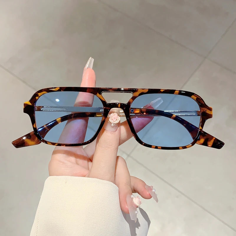 Square Sunglasses with UV400 Protection Frames