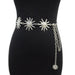 Corset Belt with Rhinestone Buckle Wide Design - Colour Nineteen