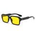 Sunglasses Square Frame Gradient Lenses UV400 - Black Yellow