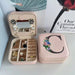 Jewellery Box with Travel Case and Alphabet Print - C