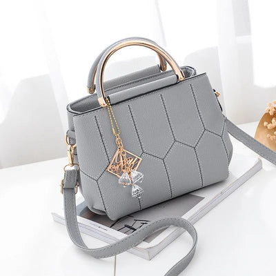 Handbag Hexagon Panel Structure With Dainty Charm Grace - WO2MEN