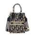 Monogram Mini Handbag with Dual Carry Straps Crossbody - Blue