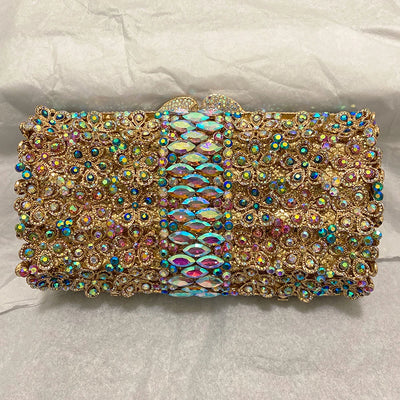 Handbag Minaudiere Crystal Clutch for Evening Events - WO2MEN