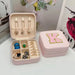 Initial Letter Jewelry Storage Box Travel Organizer - K
